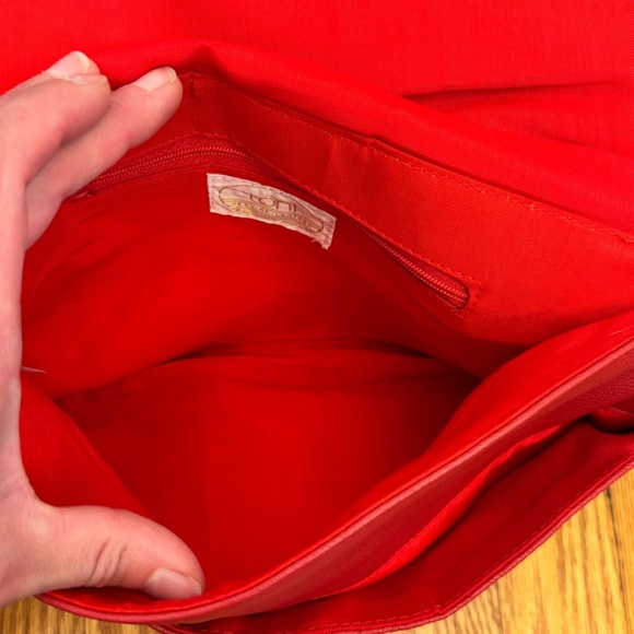 Toni Genuine Leather Elegant Red Shoulder Crossbody Women’s Purse - Picture 6 of 11